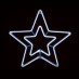 DOUBLE STARS 300 NEON LED DOUBLE SMD ΦΩΤ ΨΥΧΡΟ ΛΕΥΚΟ ΣΤΑΘΕΡΑ IP65 55cm ΣΥΝ 1.5m  | Aca | X083002415N